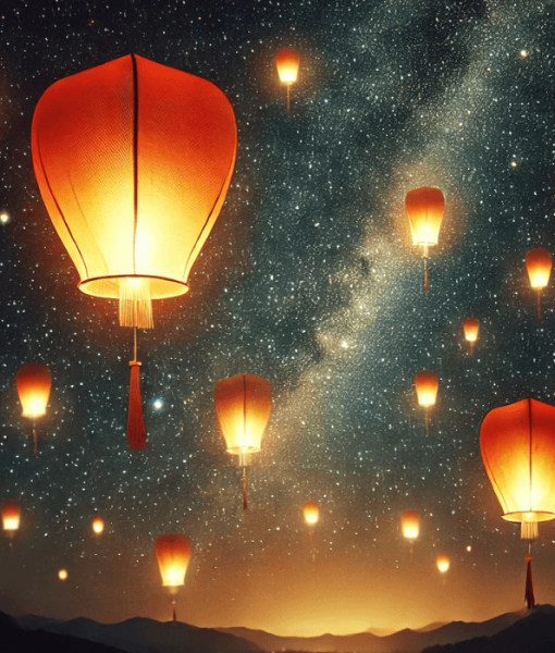Chinese lanterns in the sky, Chinese lanterns for parties