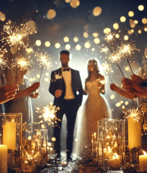 Wedding Ceremony Sparklers, Wedding Party Sparklers